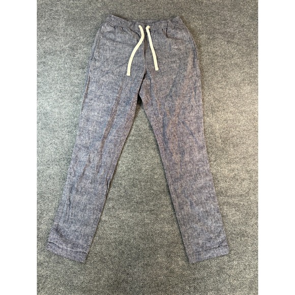 J.CREW Other - J Crew Men's Blue Pull On Stretch Cotton Blend Drawstring Pants Pockets size XS
